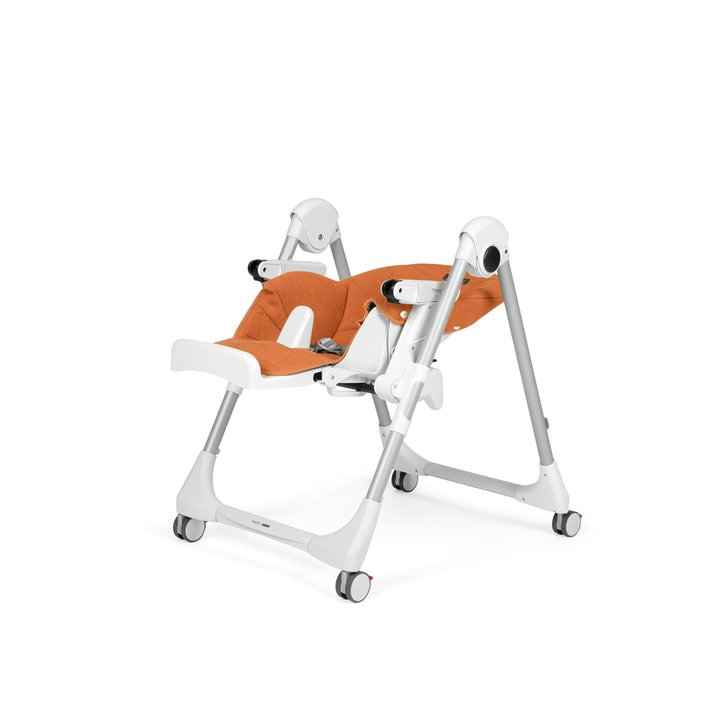 Scaun de masa 2 in 1 Peg Perego Prima Pappa Zero Follow Me, 0-15 Kg, Wonder Orange, Portocaliu