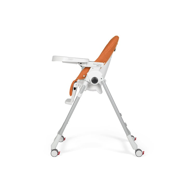 Scaun de masa 2 in 1 Peg Perego Prima Pappa Zero Follow Me, 0-15 Kg, Wonder Orange, Portocaliu