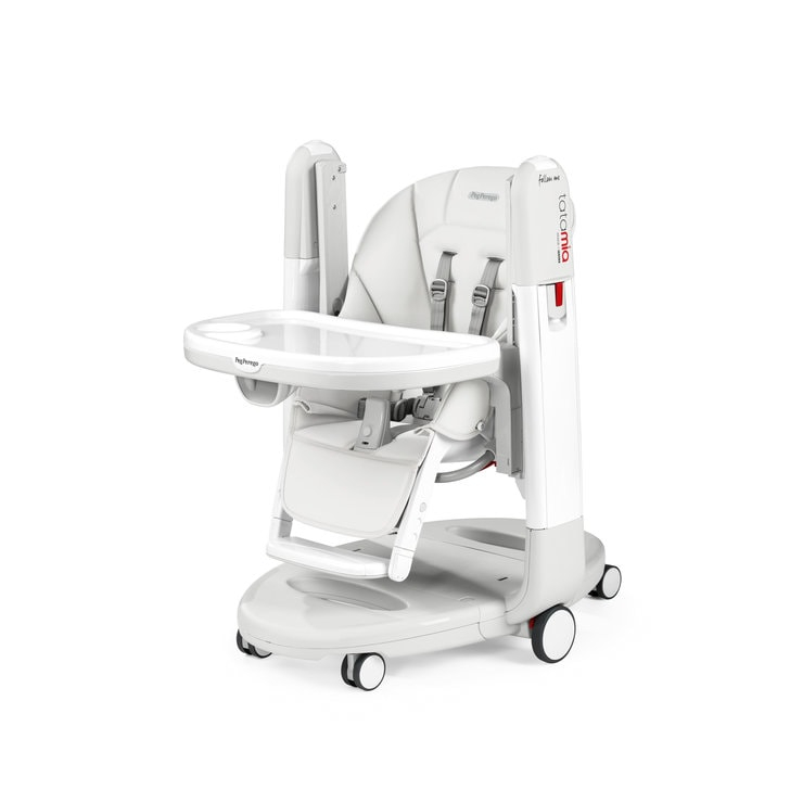 Scaun de masa 3 in 1 Peg Perego Tatamia Follow Me, 0-15 Kg, Latte, Alb