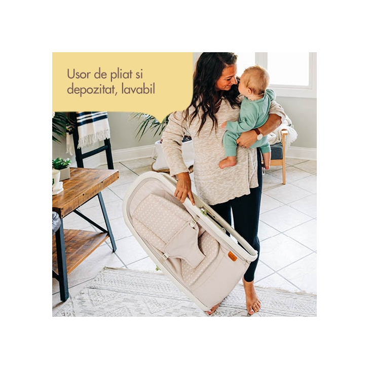 Balansoar si sezlong 2 in 1 Tiny Love Boho Chic, 0 luni +, Bej