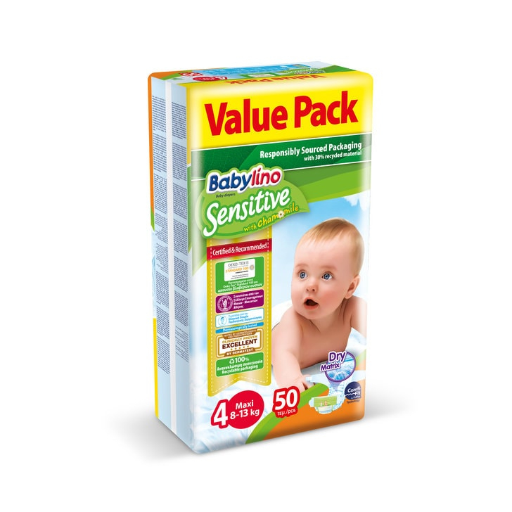 Scutece Babylino Sensitive Economy N4 7-18kg/50 buc