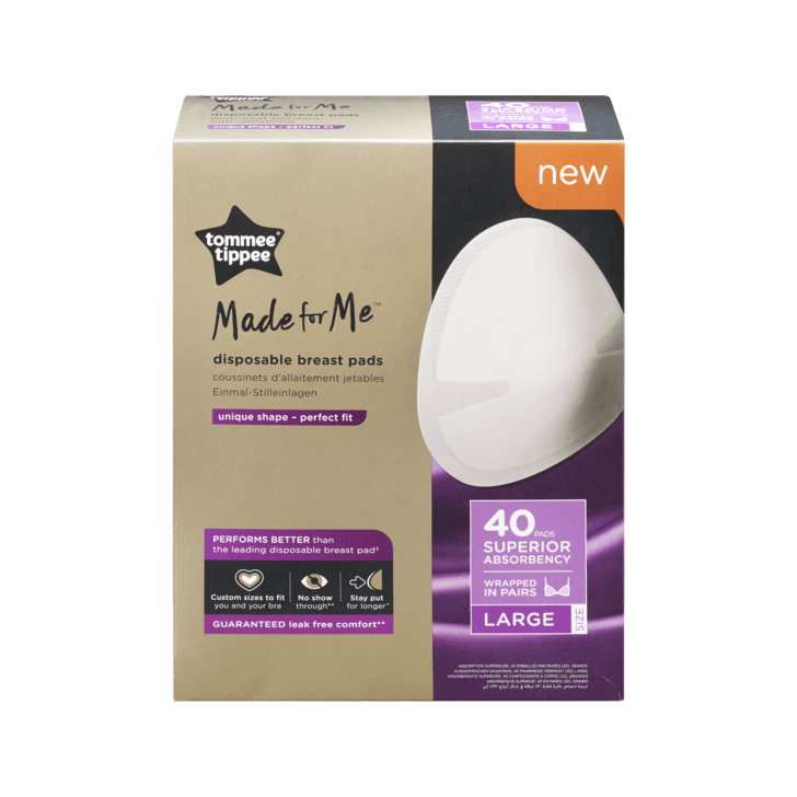 Tampoane pentru sani de unica folosinta Tommee Tippee Made for Me, marimea L, 100 buc