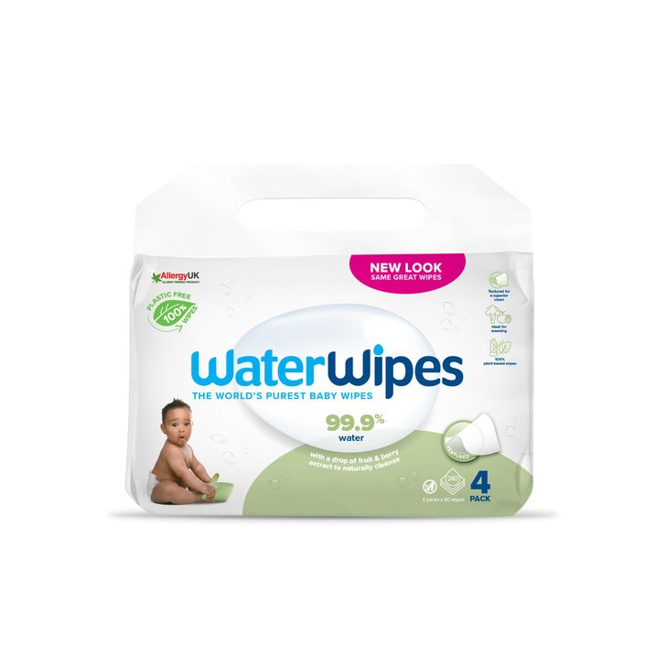 Servetele umede Water Wipes Soapberry, 4 pachete x 60 buc, 240 buc