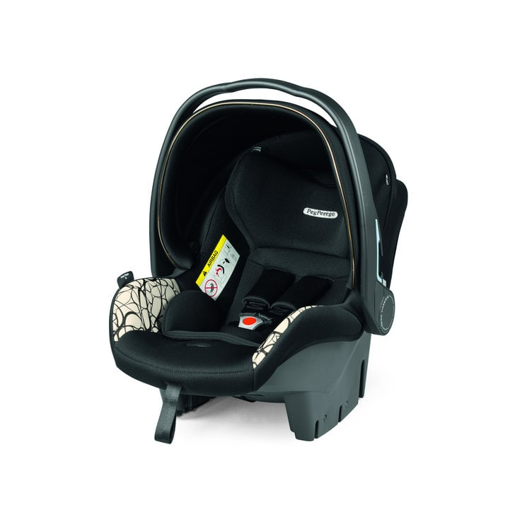 Carucior 3 in 1 Peg Perego Book, Primoviaggio SL, 0 - 22 kg, Graphic Gold, Negru / Bej