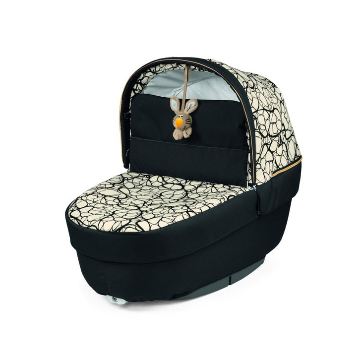 Carucior 3 in 1 Peg Perego Book, Lounge, 0 - 22 kg, Graphic Gold, Negru / Bej