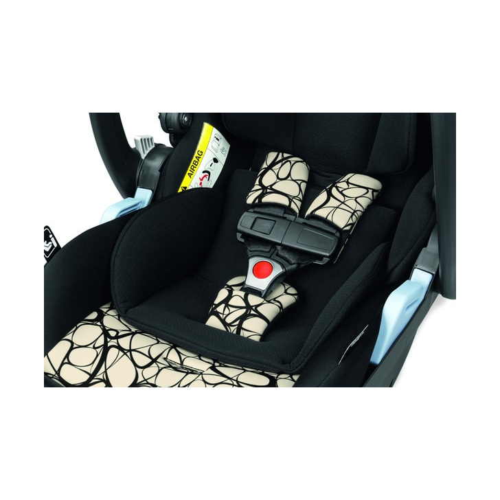 Carucior 3 in 1 Peg Perego Book, Lounge, 0 - 22 kg, Graphic Gold, Negru / Bej