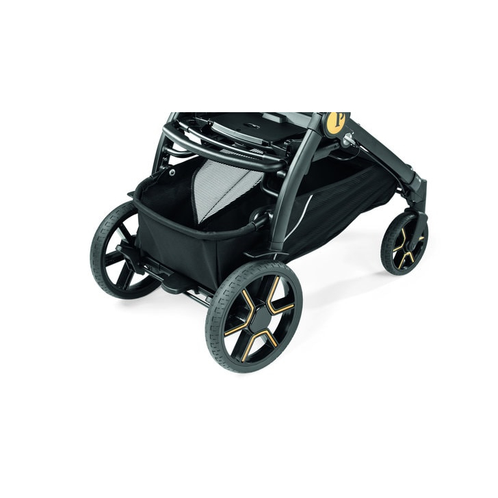 Carucior 3 in 1 Peg Perego Book, Lounge, 0 - 22 kg, Graphic Gold, Negru / Bej