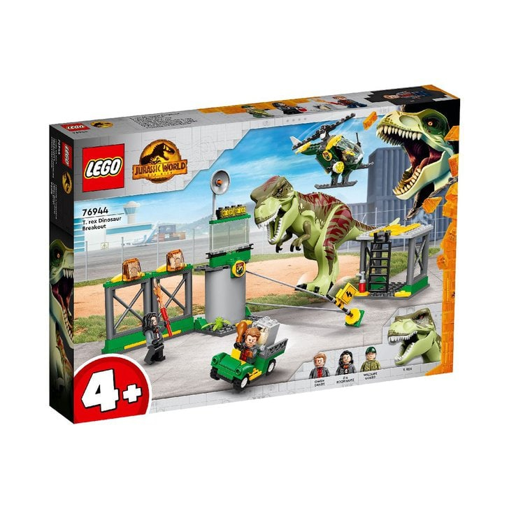 Set de construit - Lego Jurassic World, Evadarea Dinozaurului T Rex  76944