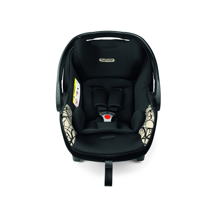 Carucior 3 in 1 Peg Perego Book, Primoviaggio SL, 0 - 22 kg, Graphic Gold, Negru / Bej