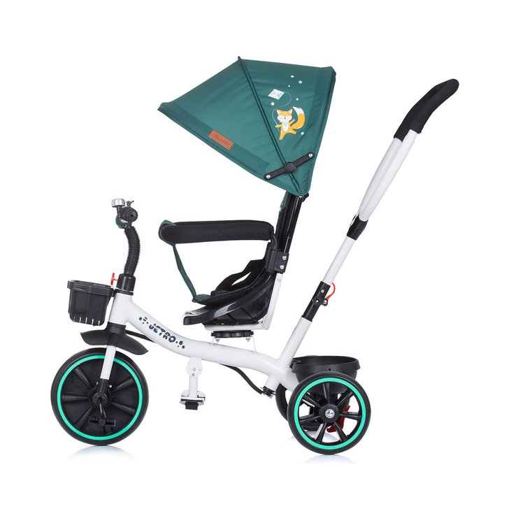 Tricicleta pentru copii cu sezut reversibil si copertina Chipolino Jetro avocado