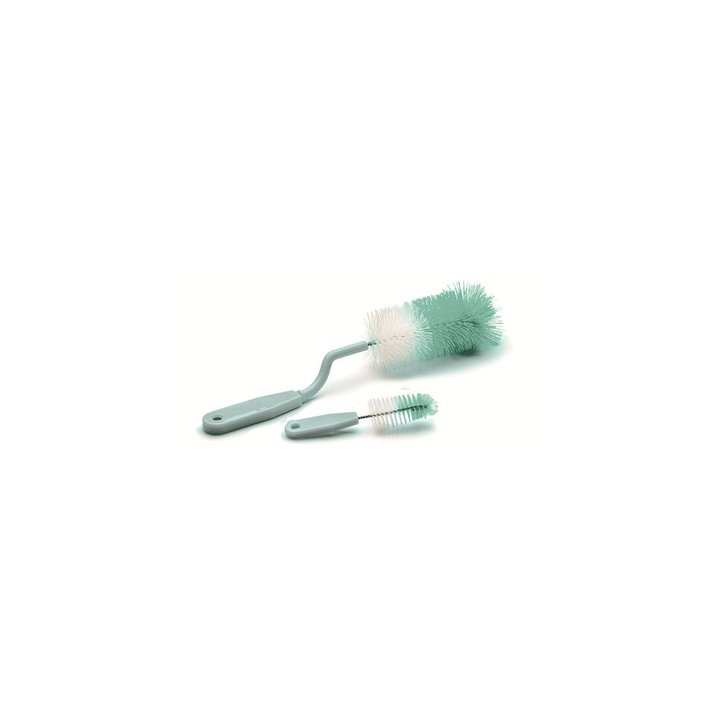 Set 2 perii pentru biberoane si tetine -Celadon Green