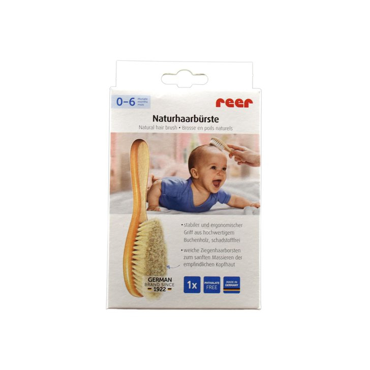 Perie medie din par de capra pentru bebelusi REER 81165