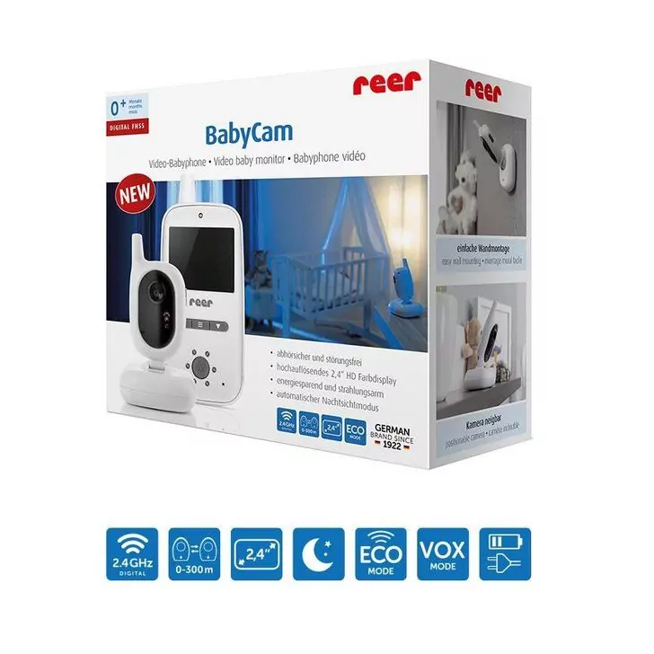 Video monitor digital pentru bebelusi Reer BabyCam 80420