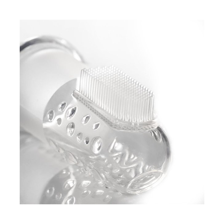 Periuta de dinti din silicon pentru folosire pe deget, 2 bucati, REER 79249