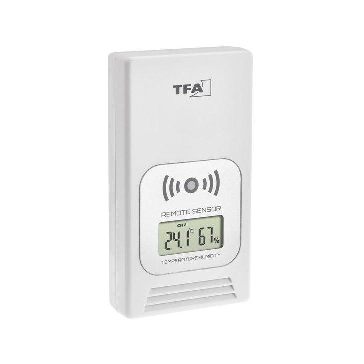 Statie meteo wireless LIFE TFA 35.1153.01, cu transmitator wireless extern inclus, neagra