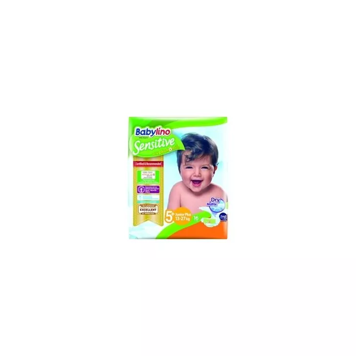 Scutece Babylino Sensitive N5+, 13-27KG, 16 buc