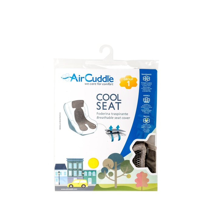 Protectie antitranspiratie scaun auto grupa 1, AirCuddle COOL SEAT SMOKE GR 1 CS-1-SMOKE