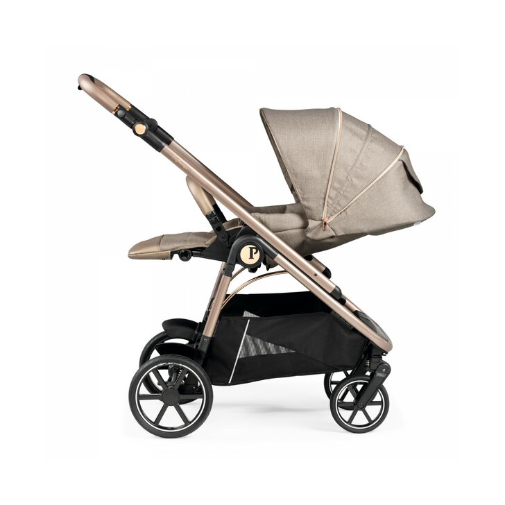 Carucior 3 in 1 Peg Perego Veloce, Primoviaggio SL, 0 - 22 kg, Mon Amour, Bej / Roz