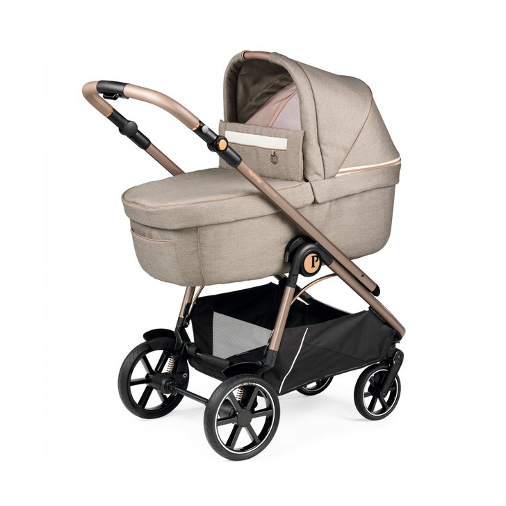 Carucior 3 in 1 Peg Perego Veloce, Primoviaggio SL, 0 - 22 kg, Mon Amour, Bej / Roz
