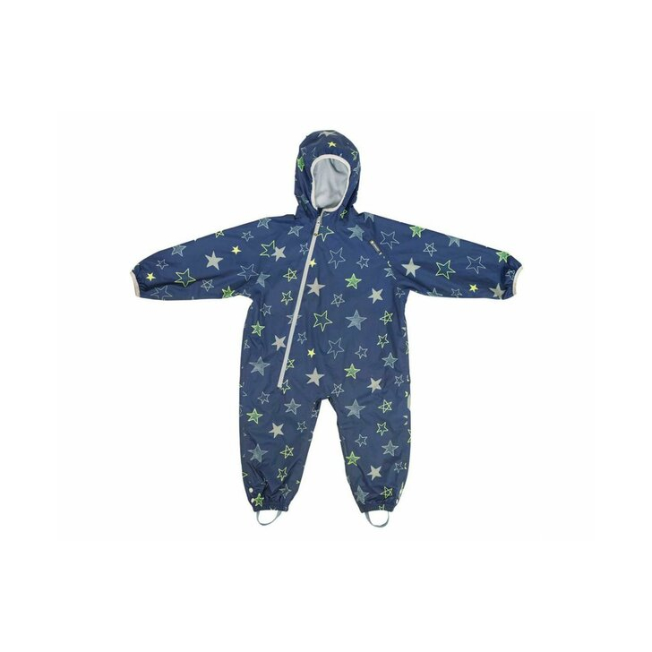 Combinezon Impermeabil Fleece Navy Stars 6-12 luni