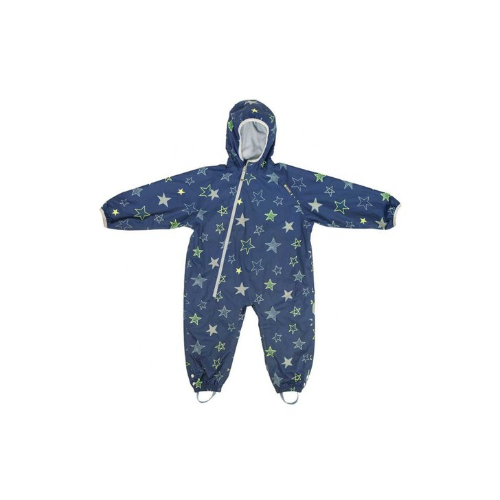 Combinezon Impermeabil Fleece Navy Stars 12-18 luni