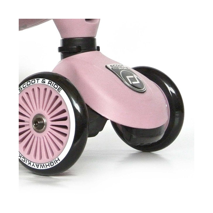 Trotineta copii cu sezut, transformabila 2in1, HighwayKick 1 Rose, 1-5 ani, pana la 50 kg, Scoot  Ride