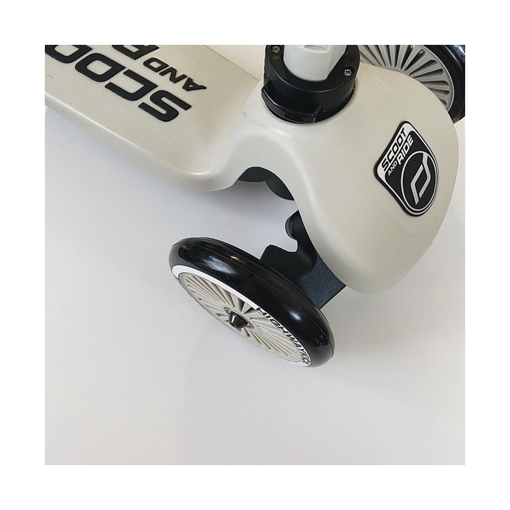 Trotineta copii cu sezut, transformabila 2in1, HighwayKick 1 Ash, 1-5 ani, pana la 50 kg, Scoot Ride