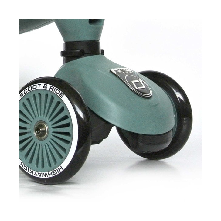 Trotineta copii cu sezut, transformabila 2in1, HighwayKick 1 Forest, 1-5 ani, pana la 50 kg, Scoot  Ride