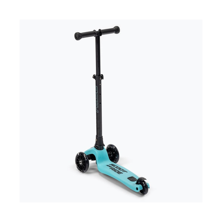 Trotineta copii pliabila, reglabila, roti luminoase, Highwaykick 3 Led Blueberry, 3-6 ani, pana la 50 kg, Scoot Ride