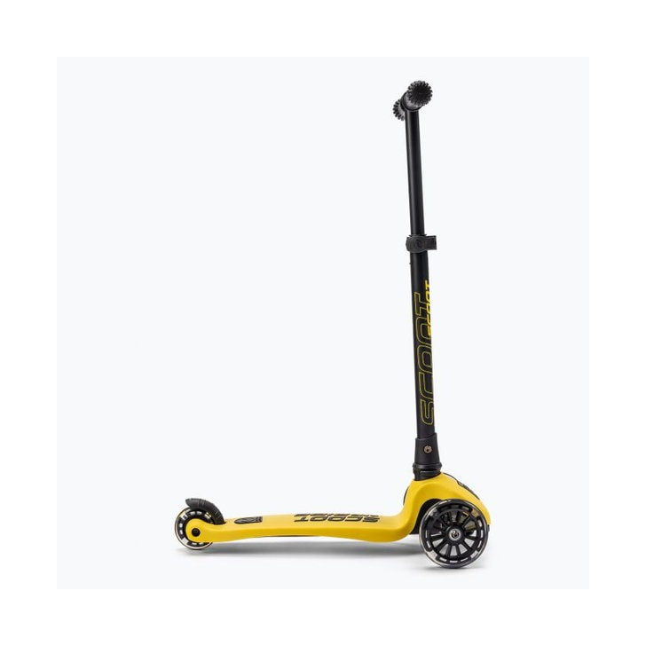 Trotineta copii pliabila, reglabila, roti luminoase, Highwaykick 3 Led Lemon, 3-6 ani, pana la 50 kg, Scoot Ride