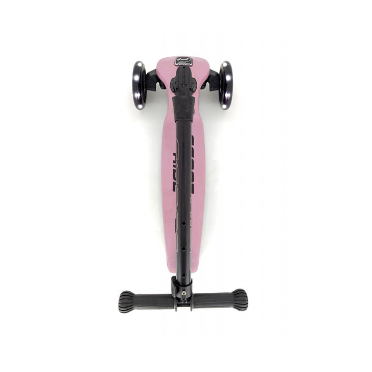 Trotineta copii pliabila, reglabila, roti luminoase, Highwaykick 3 Led Rose, 3-6 ani, pana la 50 kg, Scoot Ride