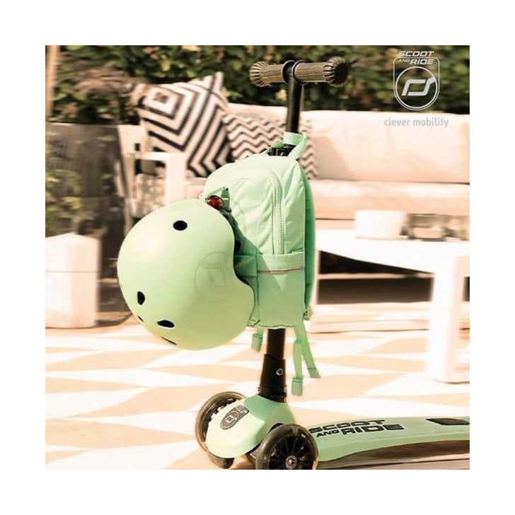 Trotineta copii pliabila, reglabila, roti luminoase, Highwaykick 3 Led Kiwi, 3-6 ani, pana la 50 kg, Scoot Ride