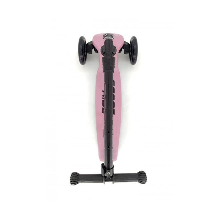 Trotineta copii pliabila, reglabila, roti luminoase, Highwaykick 3 Led Rose, 3-6 ani, pana la 50 kg, Scoot Ride
