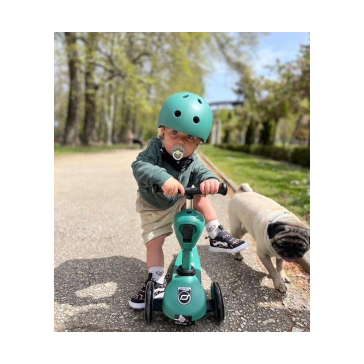 Trotineta copii cu sezut, transformabila 2in1, HighwayKick 1 Forest, 1-5 ani, pana la 50 kg, Scoot Ride