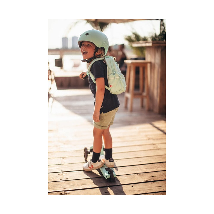 Trotineta copii pliabila, reglabila, roti luminoase, Highwaykick 3 Led Kiwi, 3-6 ani, pana la 50 kg, Scoot Ride