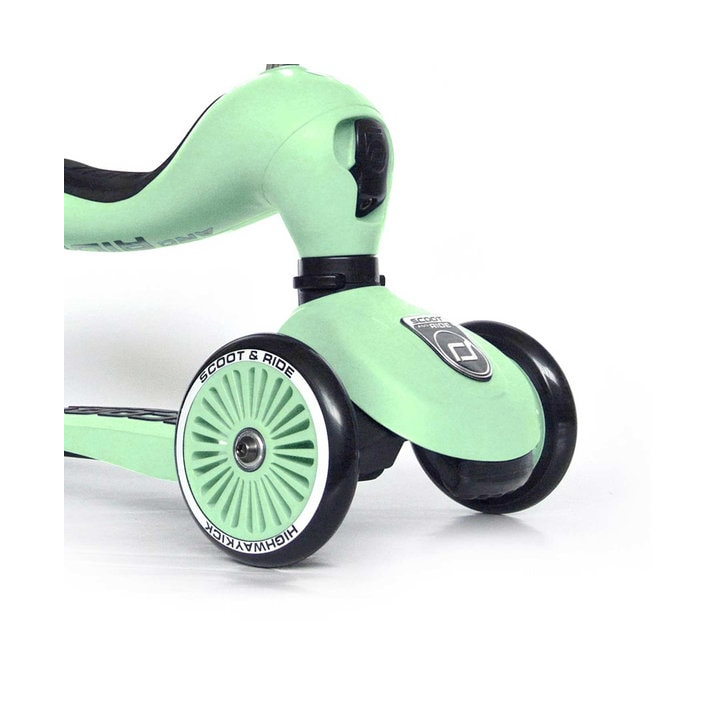 Trotineta copii cu sezut, transformabila 2in1, HighwayKick 1 Kiwi, 1-5 ani, pana la 50 kg, Scoot  Ride