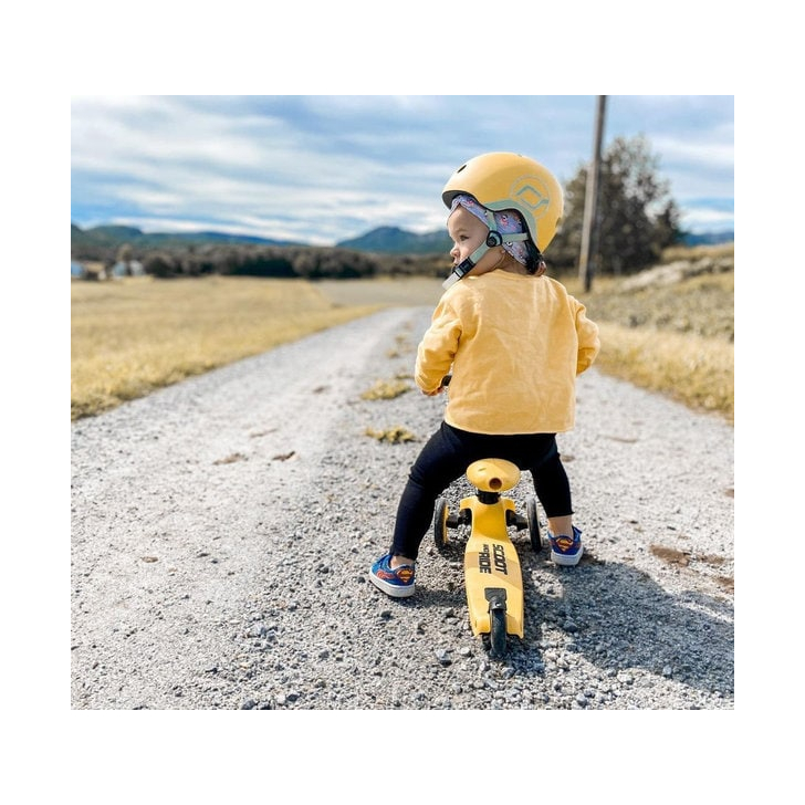Trotineta copii cu sezut, transformabila 2in1, HighwayKick 1 Lemon, 1-5 ani, pana la 50 kg, Scoot Ride