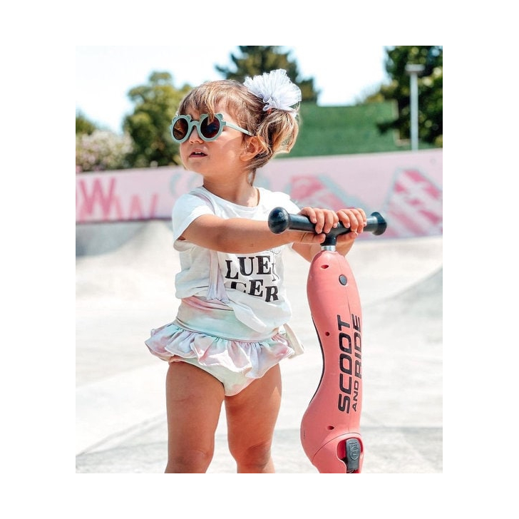 Trotineta copii cu sezut, transformabila 2in1, HighwayKick 1 Peach, 1-5 ani, pana la 50 kg, Scoot Ride