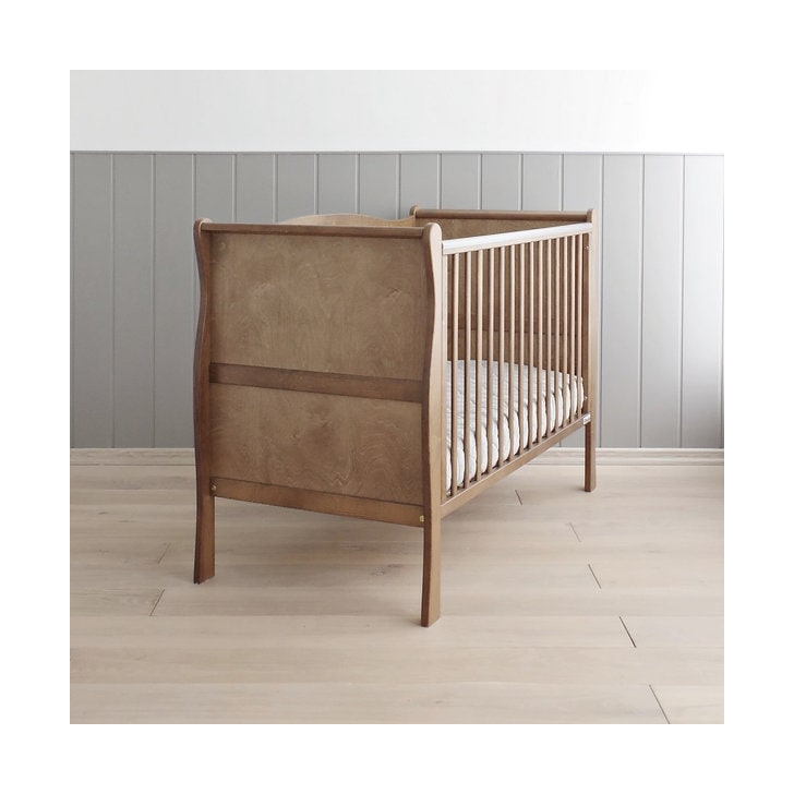 Patut din lemn pentru bebe, inaltime saltea reglabila, Noble Vintage 120x60 cm