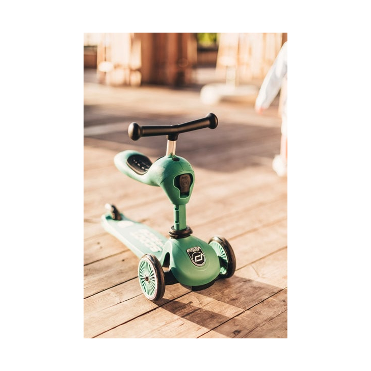Trotineta copii cu sezut, transformabila 2in1, HighwayKick 1 Forest, 1-5 ani, pana la 50 kg, Scoot Ride