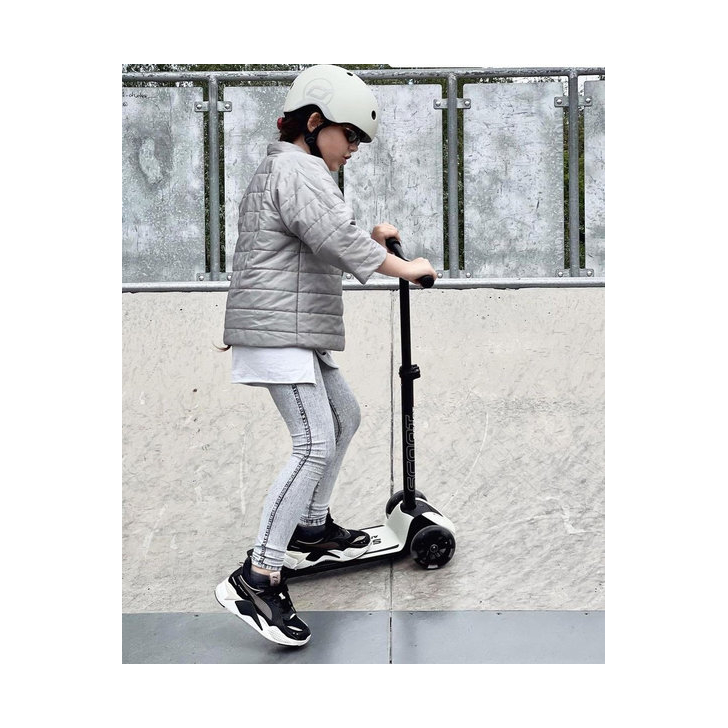 Trotineta copii pliabila, reglabila, roti luminoase, Highwaykick 5 Led Ash, 5 ani +, pana la 80 kg, Scoot Ride