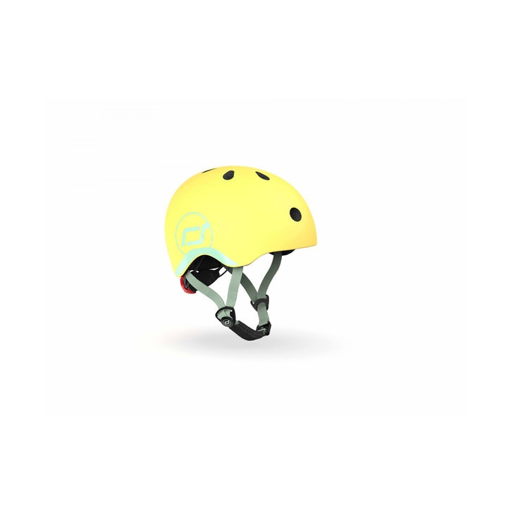 Casca de protectie pentru copii, sistem de reglare magnetic cu led, XXS-S, 45-51 cm, 1 an+, Lemon, Scoot Ride