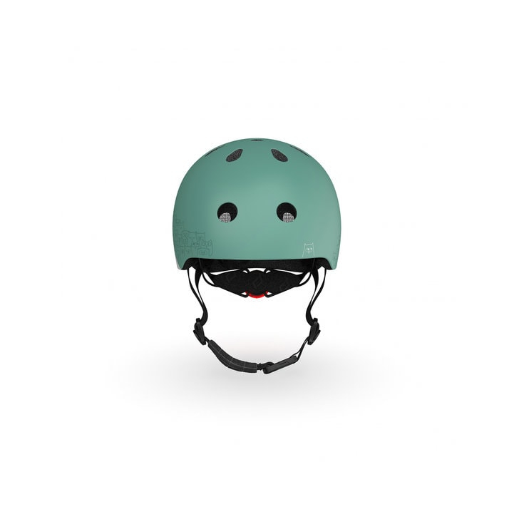 Casca de protectie pentru copii, sistem de reglare magnetic cu led, XXS-S, 45-51 cm, 1 an+, Forest Reflectorizant, Scoot Ride