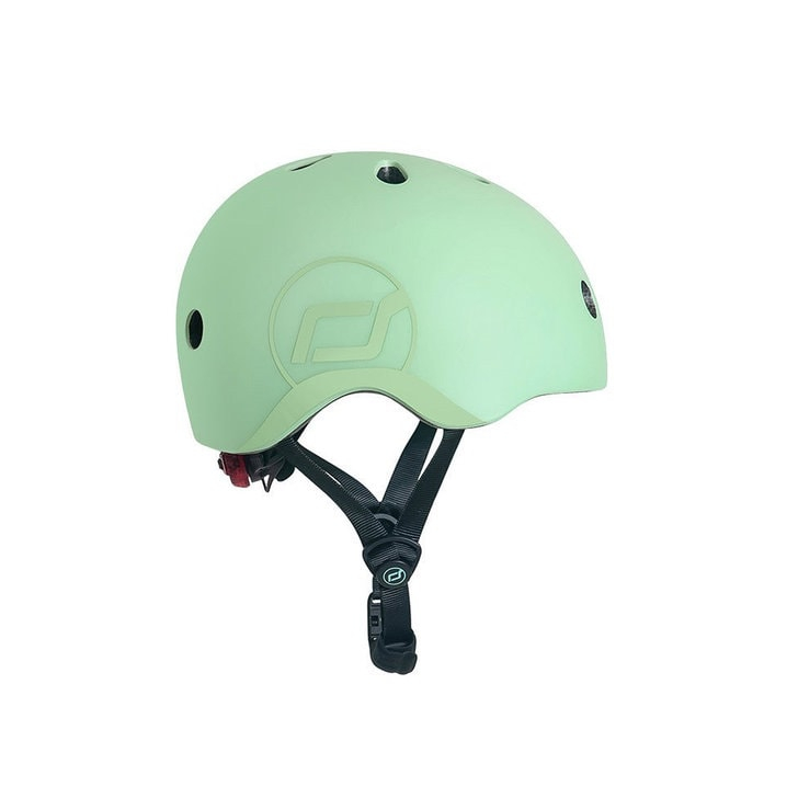 Casca de protectie pentru copii, sistem de reglare magnetic cu led, S-M, 51-55 cm, 3 ani+, Kiwi, Scoot Ride