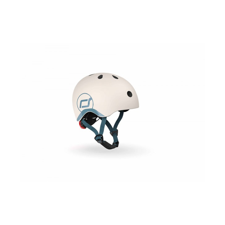 Casca de protectie pentru copii, sistem de reglare magnetic cu led, XXS-S, 45-51 cm, 1 an+, Ash, Scoot Ride