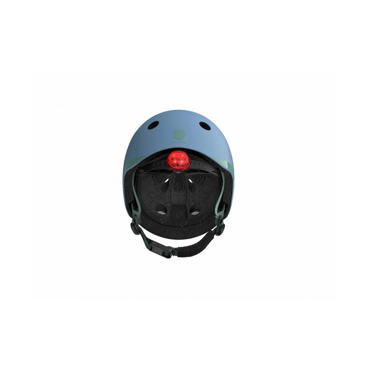 Casca de protectie pentru copii, sistem de reglare magnetic cu led, XXS-S, 45-51 cm, 1 an+, Steel, Scoot Ride
