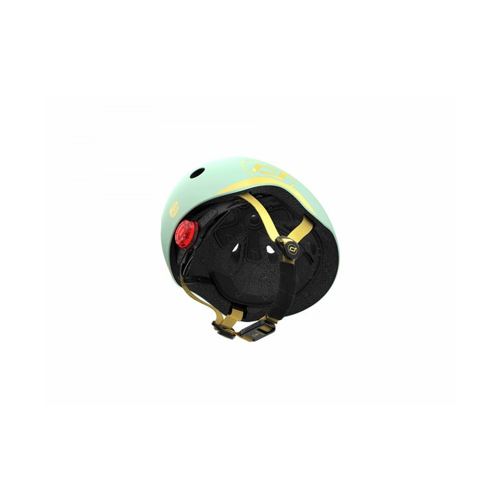 Casca de protectie pentru copii, sistem de reglare magnetic cu led, XXS-S, 45-51 cm, 1 an+, Kiwi, Scoot Ride