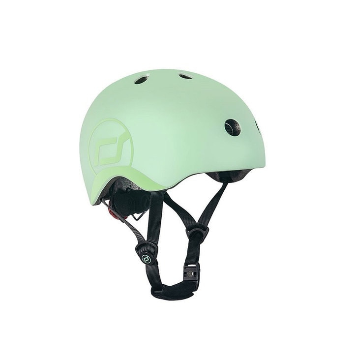 Casca de protectie pentru copii, sistem de reglare magnetic cu led, S-M, 51-55 cm, 3 ani+, Kiwi, Scoot Ride