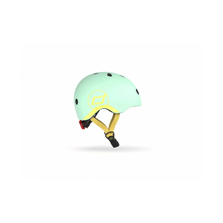 Casca de protectie pentru copii, sistem de reglare magnetic cu led, XXS-S, 45-51 cm, 1 an+, Kiwi, Scoot Ride