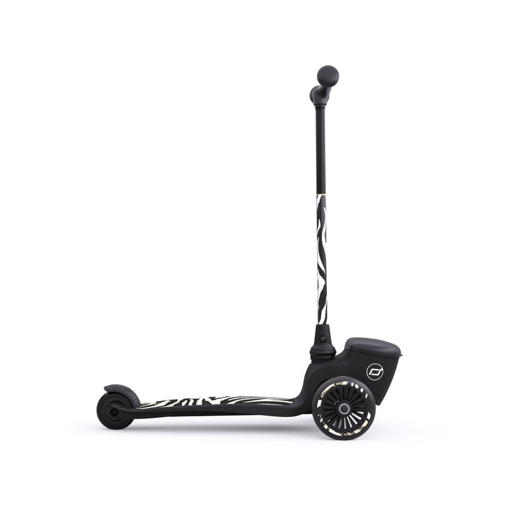 Trotineta copii pliabila, suport jucarie, Highwaykick 2 Lifestyle Zebra, 2 ani +, pana la 50 kg, Scoot Ride